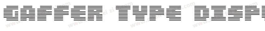 Gaffer Type Display字体转换